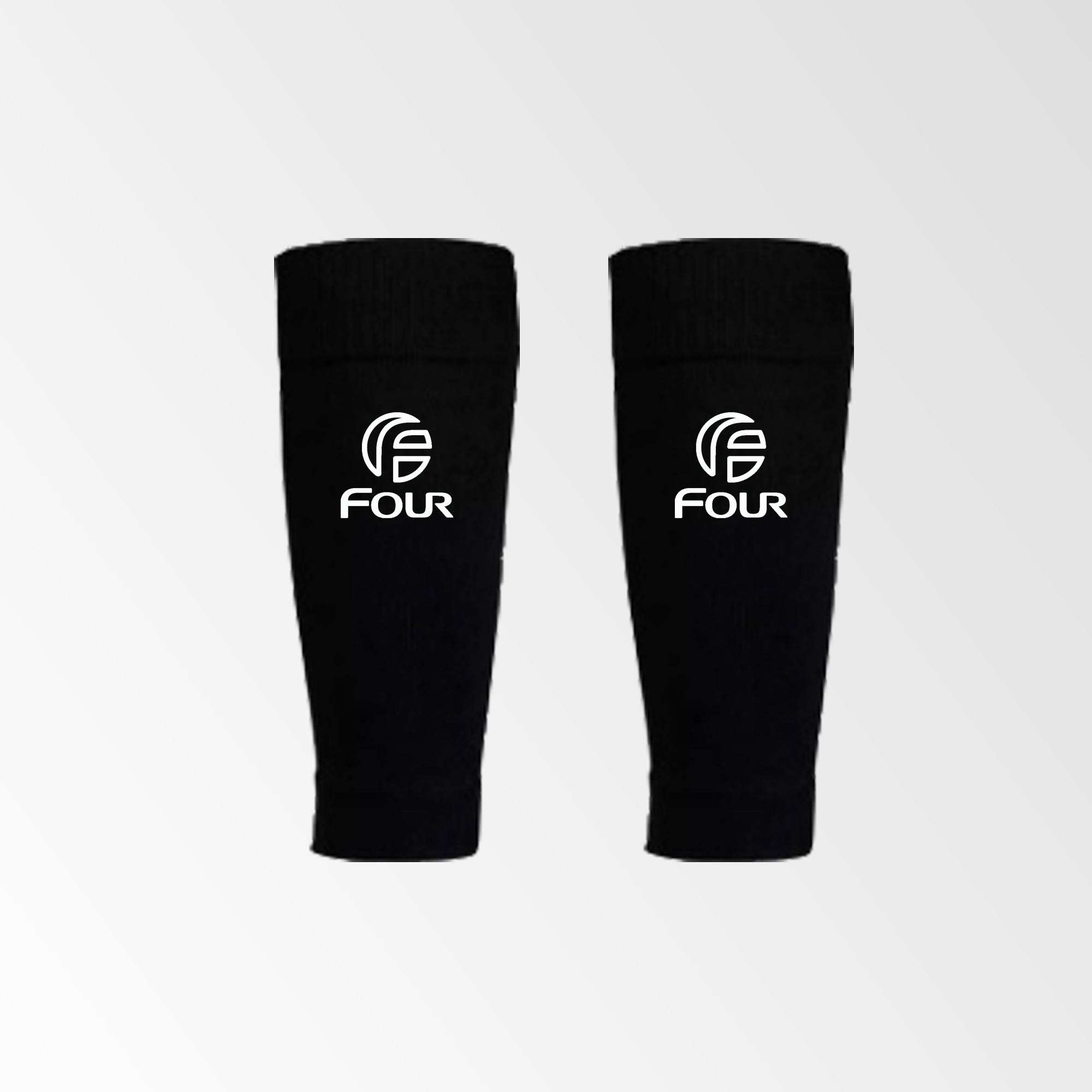 Medias de F??tbol Sin Pie Adulto Negras