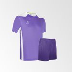 Camiseta de Futbol y Short Modelo Betis Lila Blanco