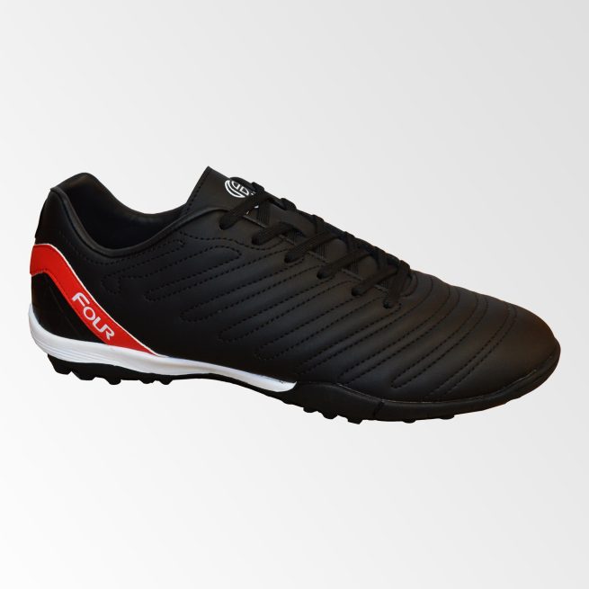 Zapatilla Futsal Negro-Rojo